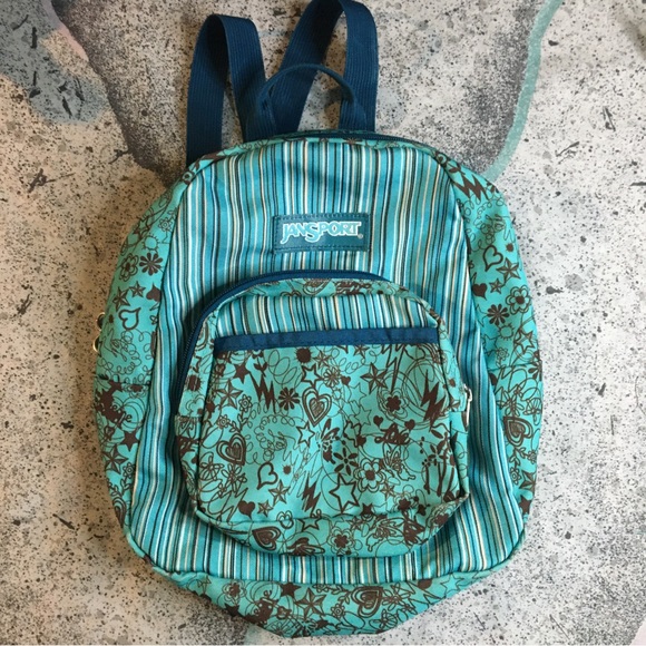 Jansport Bags Jansport Mini Backpack Half Print Stripeddesigned
